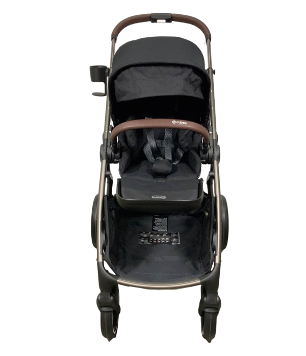 Cybex Gazelle S Modular Stroller, 2023, Taupe Frame, Moon Black Online now - Image 5