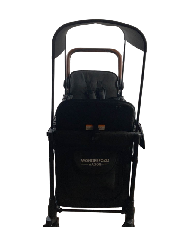 Wonderfold W2 Luxe Multifunctional Double Stroller Wagon, 2022, Charcoal Black Online Sale - Image 4