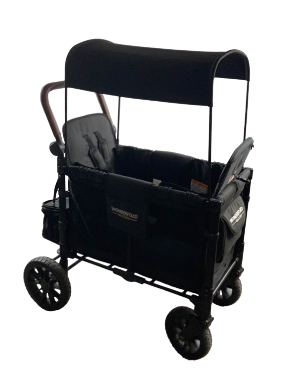 Wonderfold W2 Luxe Multifunctional Double Stroller Wagon, 2022, Charcoal Black Online Sale - Image 2