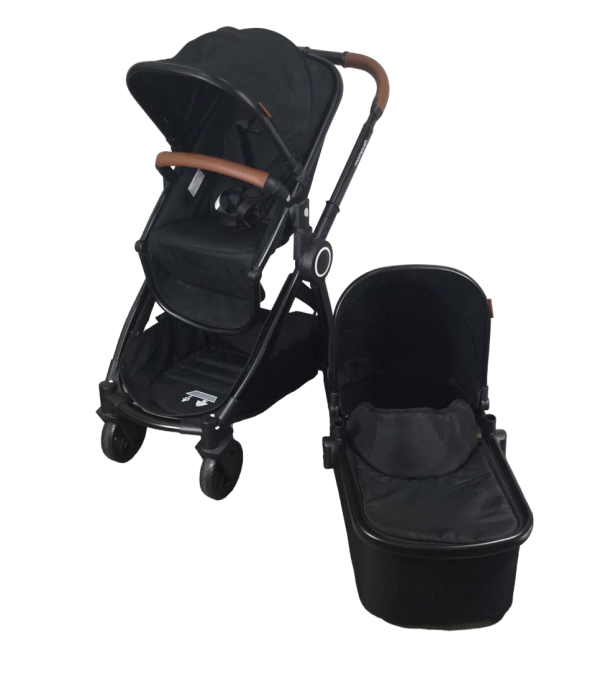 Mompush Ultimate 2 Baby Stroller, 2022, Black with Black Frame Online Hot Sale