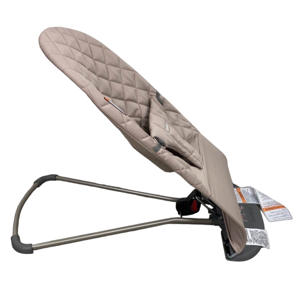 BabyBjorn Bouncer Bliss, Dark Gray Frame, Sand Gray Cotton Classic Quilt For Discount - Image 2