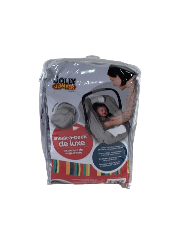Jolly Jumper Arctic Sneak-A-Peek Infant Car Seat Cover With Attached Blanket Online Sale - Image 3