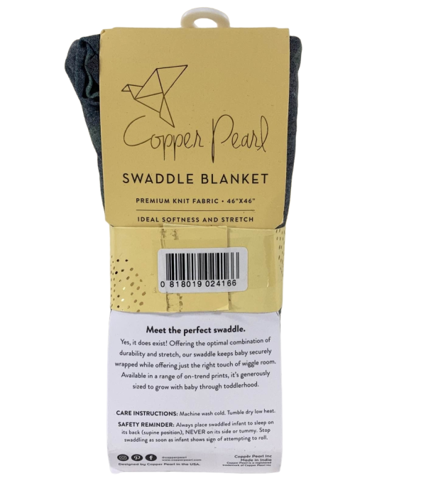 Copper Pearl Knit Swaddle Blanket, Hunter Online Sale - Image 2