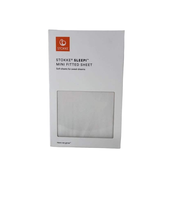 Stokke Sleepi Mini Fitted Sheet, White, V3 For Sale - Image 2