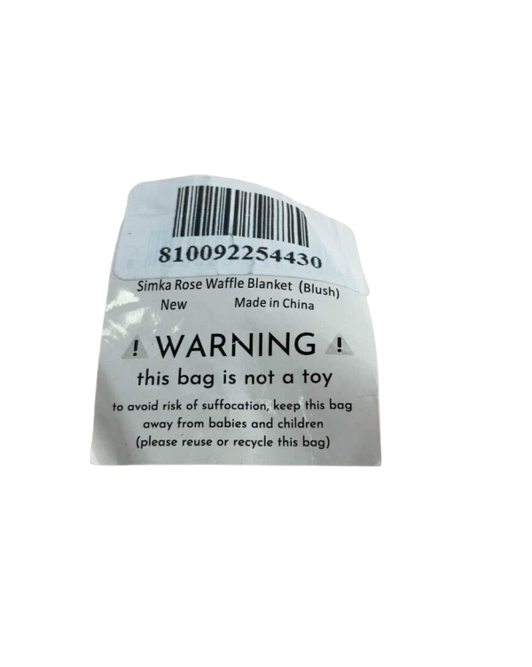 Simka Rose Waffle Baby Blanket, Blush Sale - Image 4