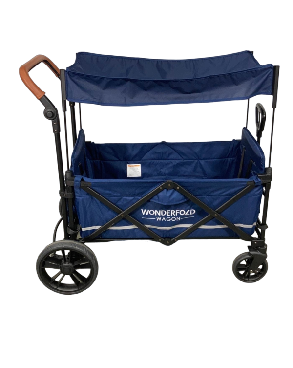 Wonderfold X2 Push + Pull Double Stroller Wagon, 2022, Navy Cheap