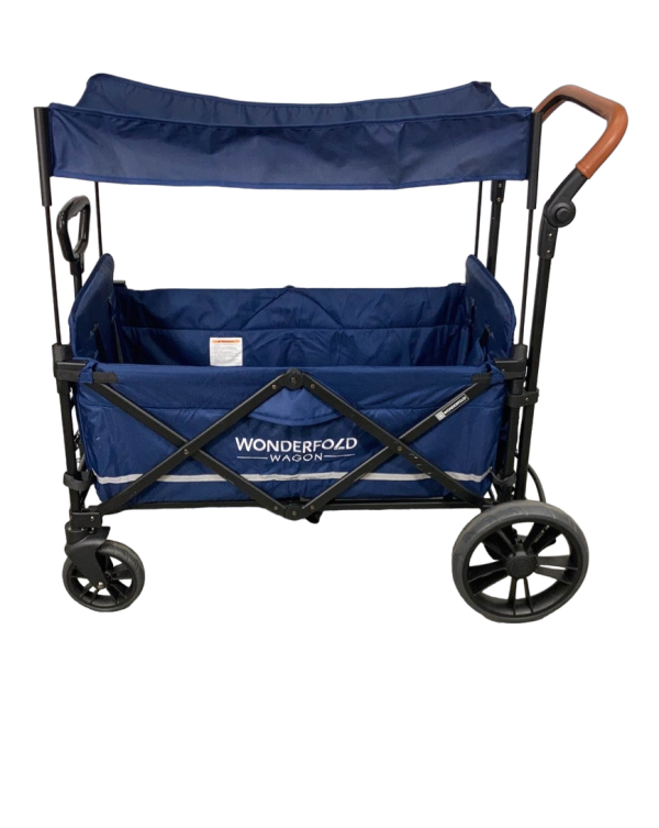 Wonderfold X2 Push + Pull Double Stroller Wagon, 2022, Navy Cheap - Image 5