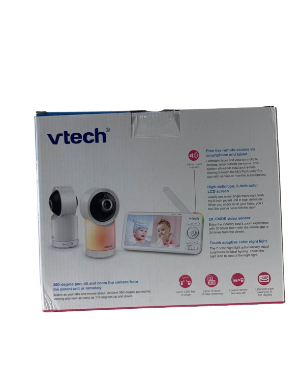 VTech 5” Smart Wi-Fi 1080p Pan & Tilt Monitor RM5766-2HD For Discount - Image 2