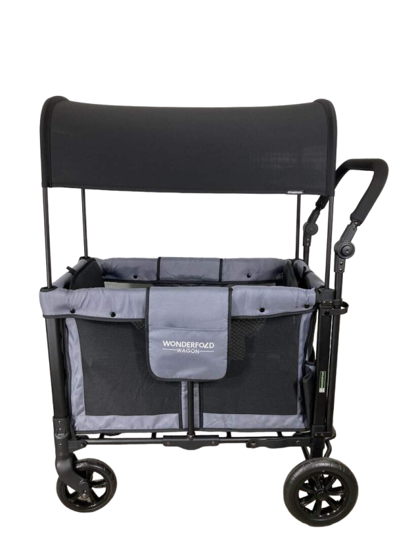 Wonderfold W2 Luxe Multifunctional Double Stroller Wagon, 2022, Charcoal Gray For Discount - Image 4