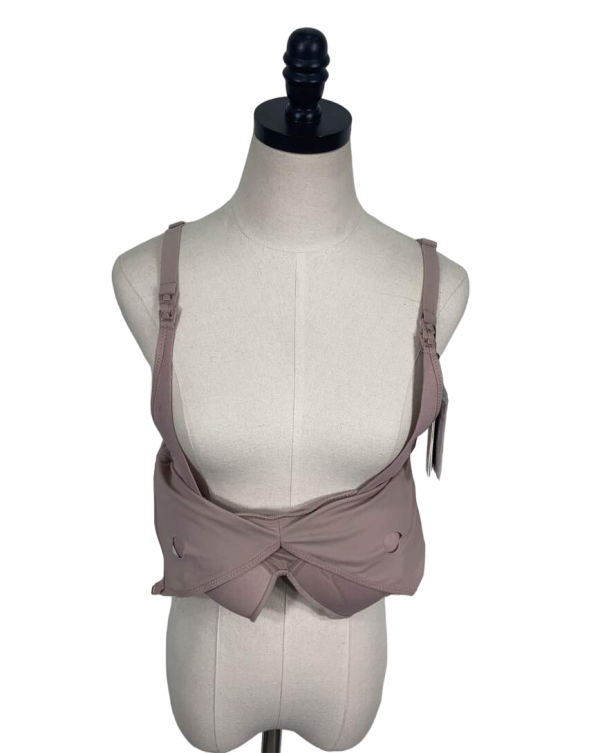 Kindred Bravely Minimalist Hands-Free Pumping And Nursing Plunge Bra, XX-Large, Regular, Lilac Stone For Discount - Image 3