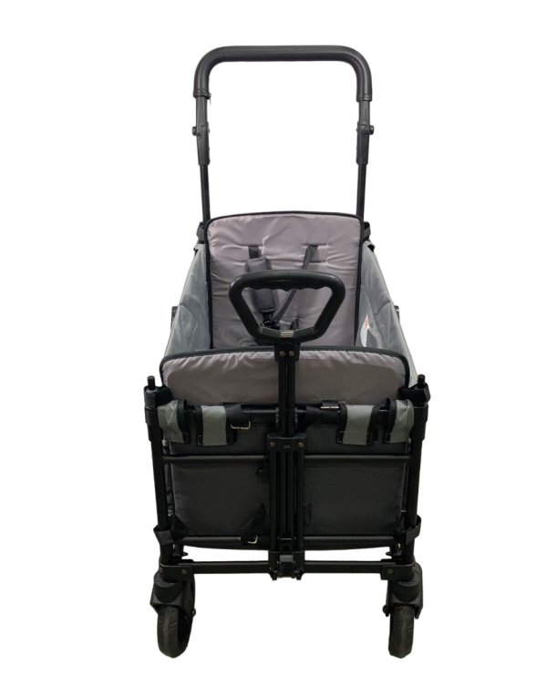 Wonderfold X2 Push + Pull Double Stroller Wagon, 2021, Stone Gray For Cheap - Image 4