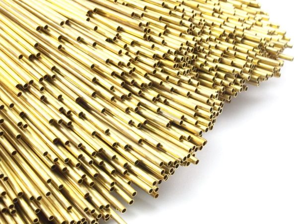 2mm Brass Himmeli Tubes, 12 Raw Brass Himmeli Diy Tube Beads, For Air Plants, Geometric Shapes Customize Size For Discount