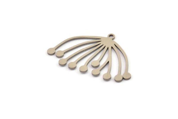 Steel Dandelion Charm, Stainless Steel Taraxacum Charms With 1 Loop (32x20x0.80mm) SMP1447 For Sale