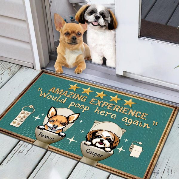 Would Poop Here Again Personalized Doormat - DM071PS02 For Cheap - Image 2