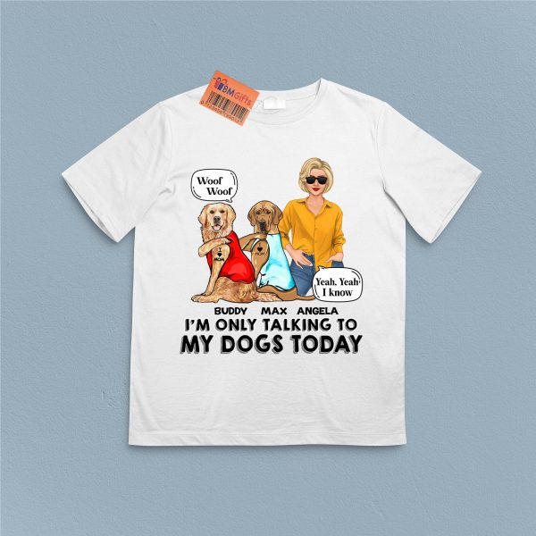 Only My Dog Knows Me Personalized Shirt, Personalized Gift for Dog Lovers, Dog Dad, Dog Mom - TS226PS01 Supply - Image 3
