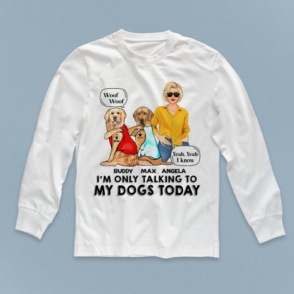 Only My Dog Knows Me Personalized Shirt, Personalized Gift for Dog Lovers, Dog Dad, Dog Mom - TS226PS01 Supply - Image 5